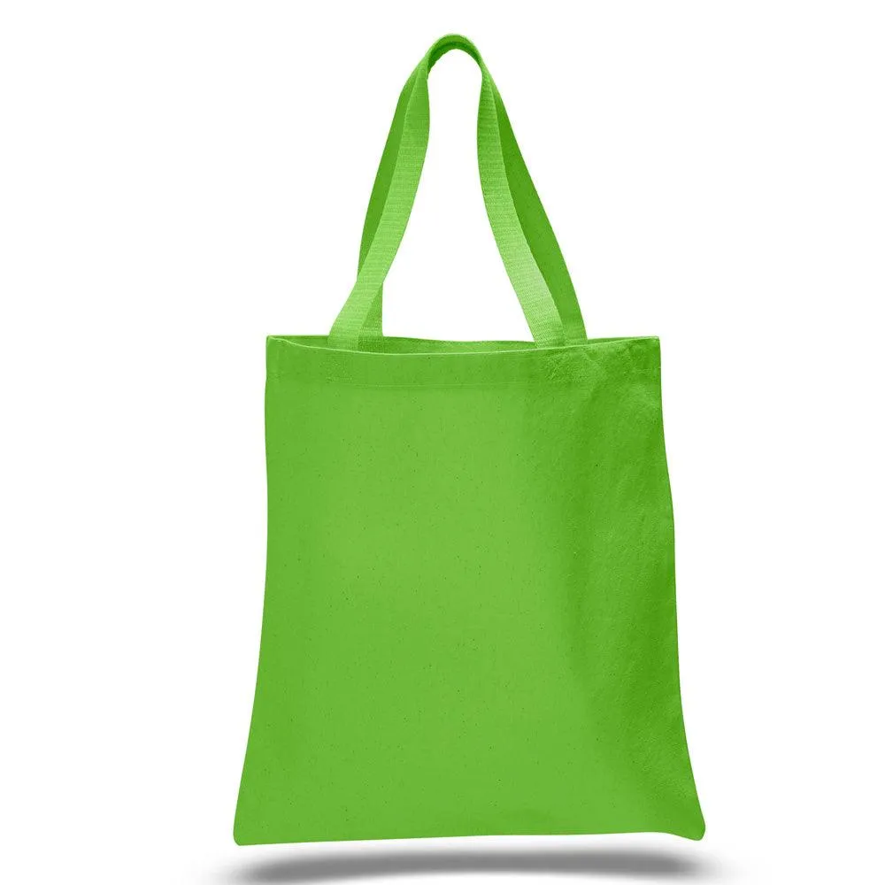 12 Oz. Colored Canvas Simple Tote Bag Printed with a Customizable PINES COLLECTION Design