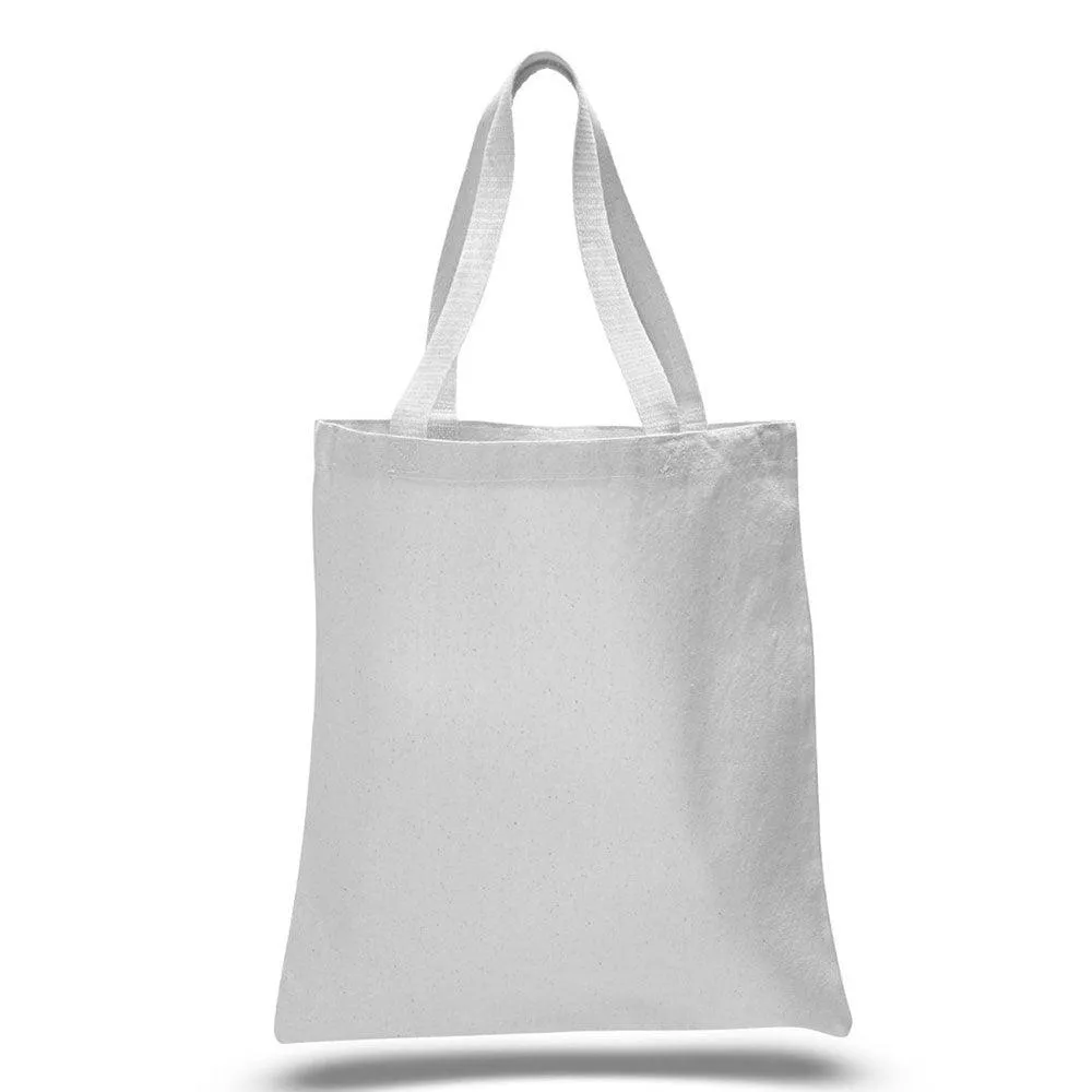 12 Oz. Colored Canvas Simple Tote Bag Printed with a Customizable PINES COLLECTION Design