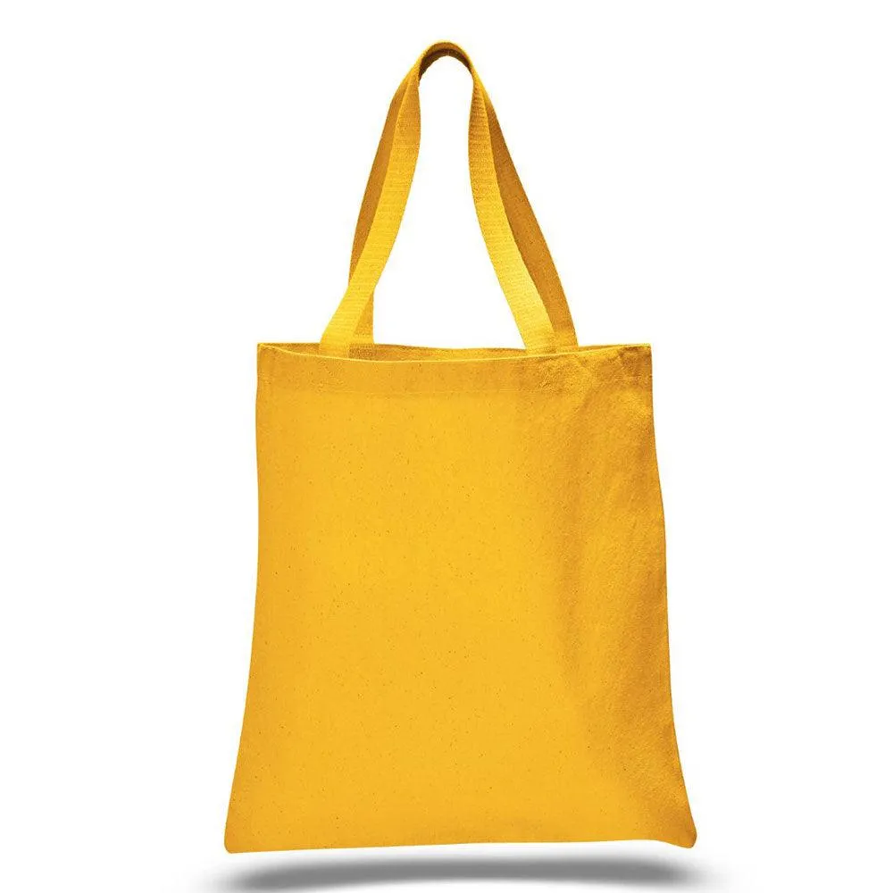 12 Oz. Colored Canvas Simple  Tote Bag Printed with a Customizable SQUARES HOLIDAY COLLECTION Design