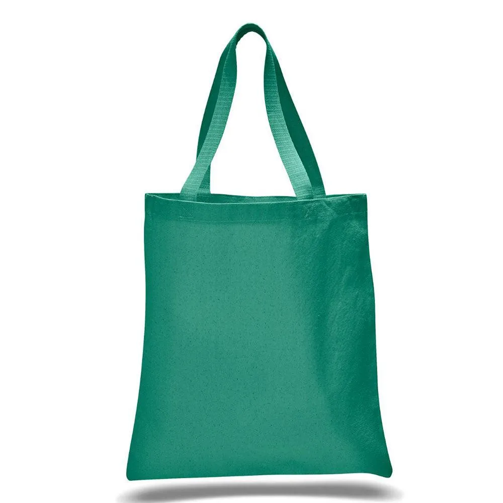 12 Oz. Colored Canvas Simple  Tote Bag Printed with a Customizable SQUARES HOLIDAY COLLECTION Design