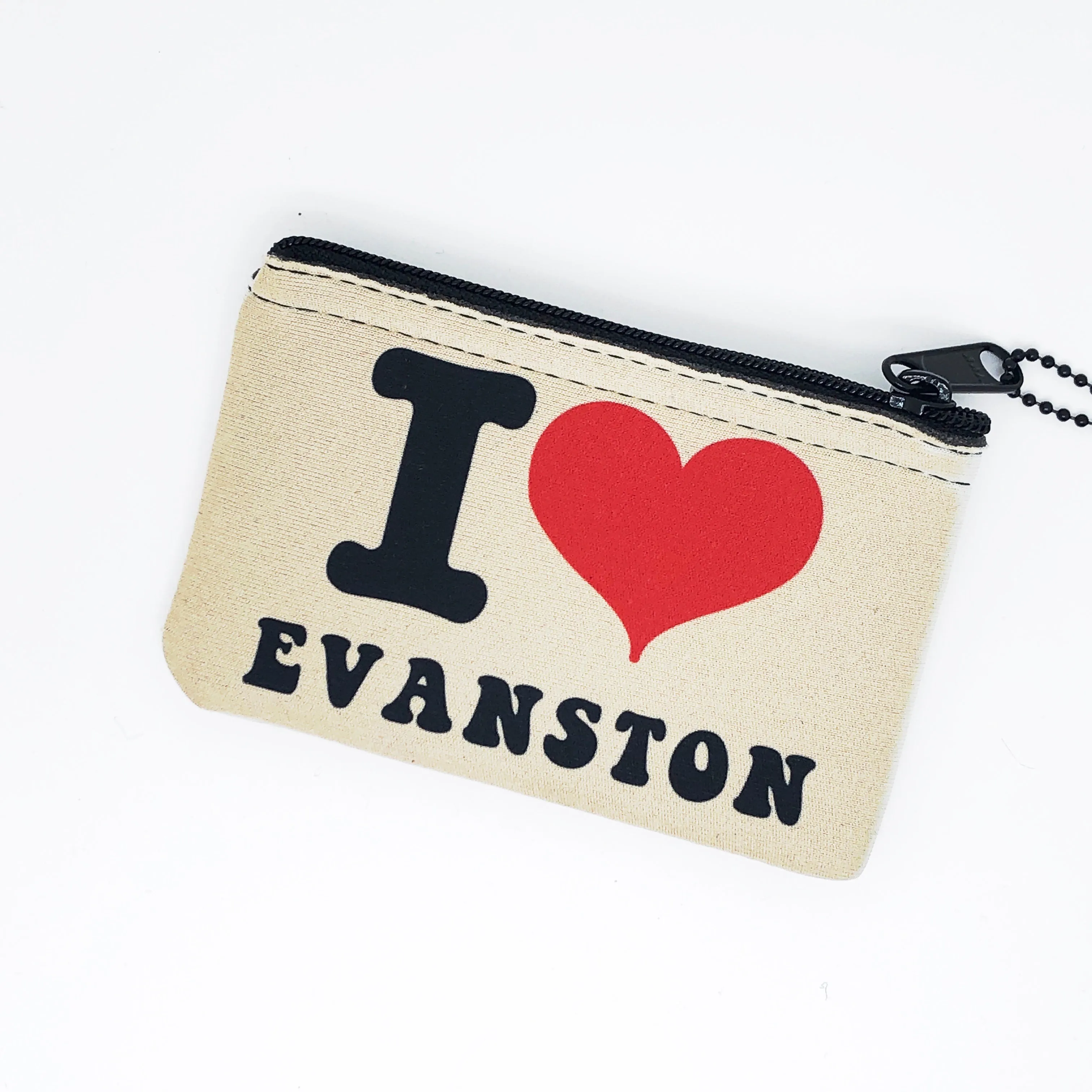 3 x 5 I Heart Evanston Pouch