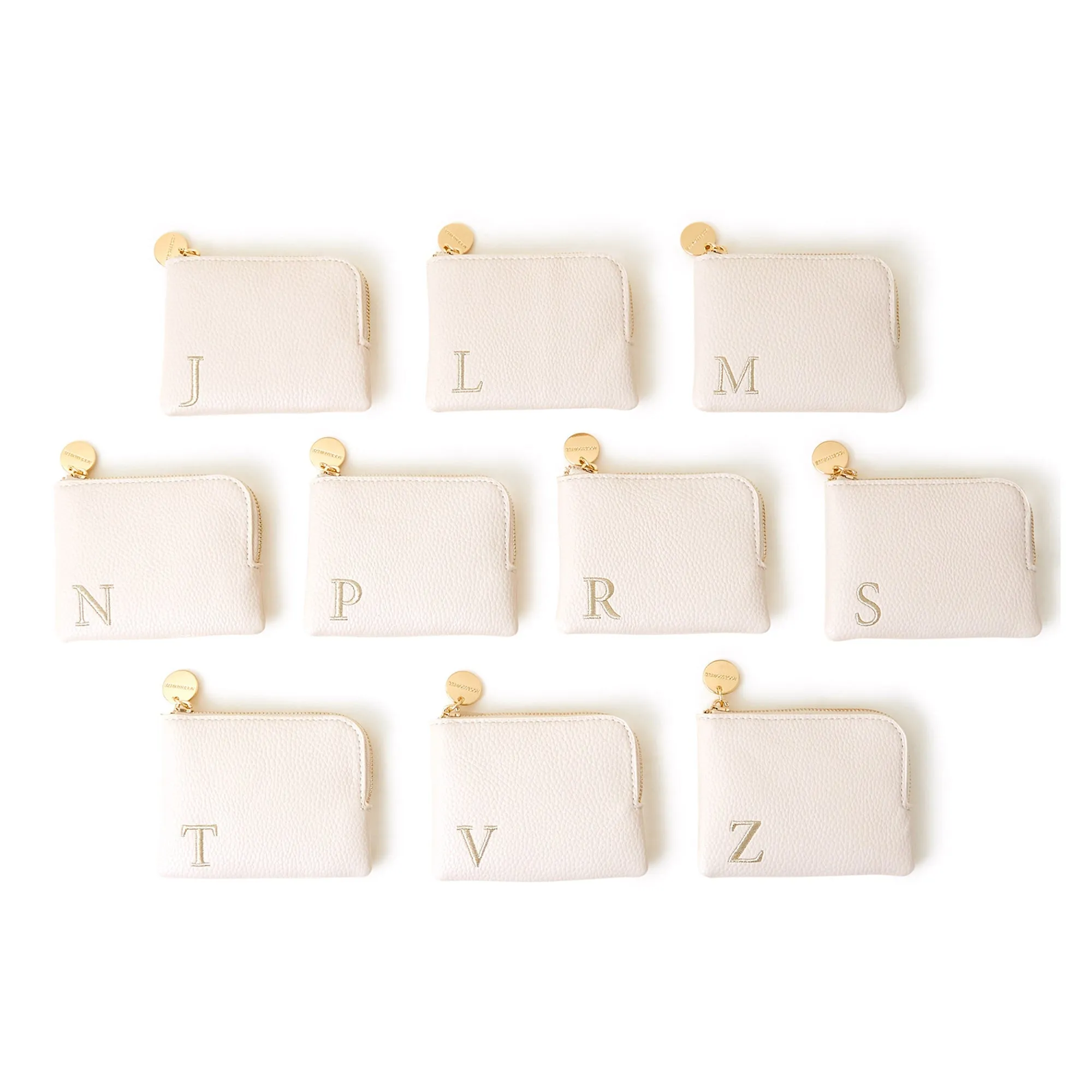 Accessorize London Women's Cream (A) Initial Coin Purse