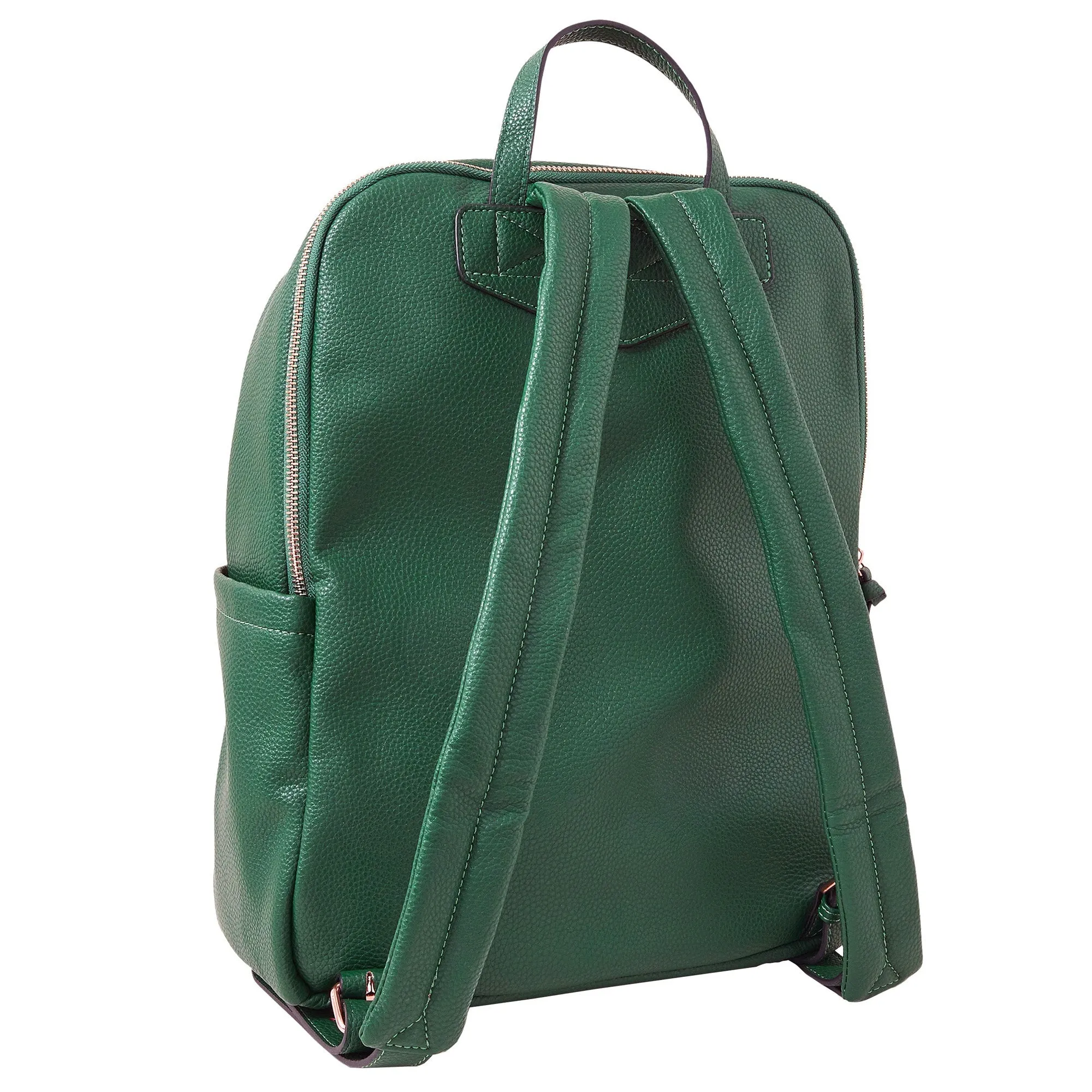 Accessorize London Women's Green Zip Around Backpack