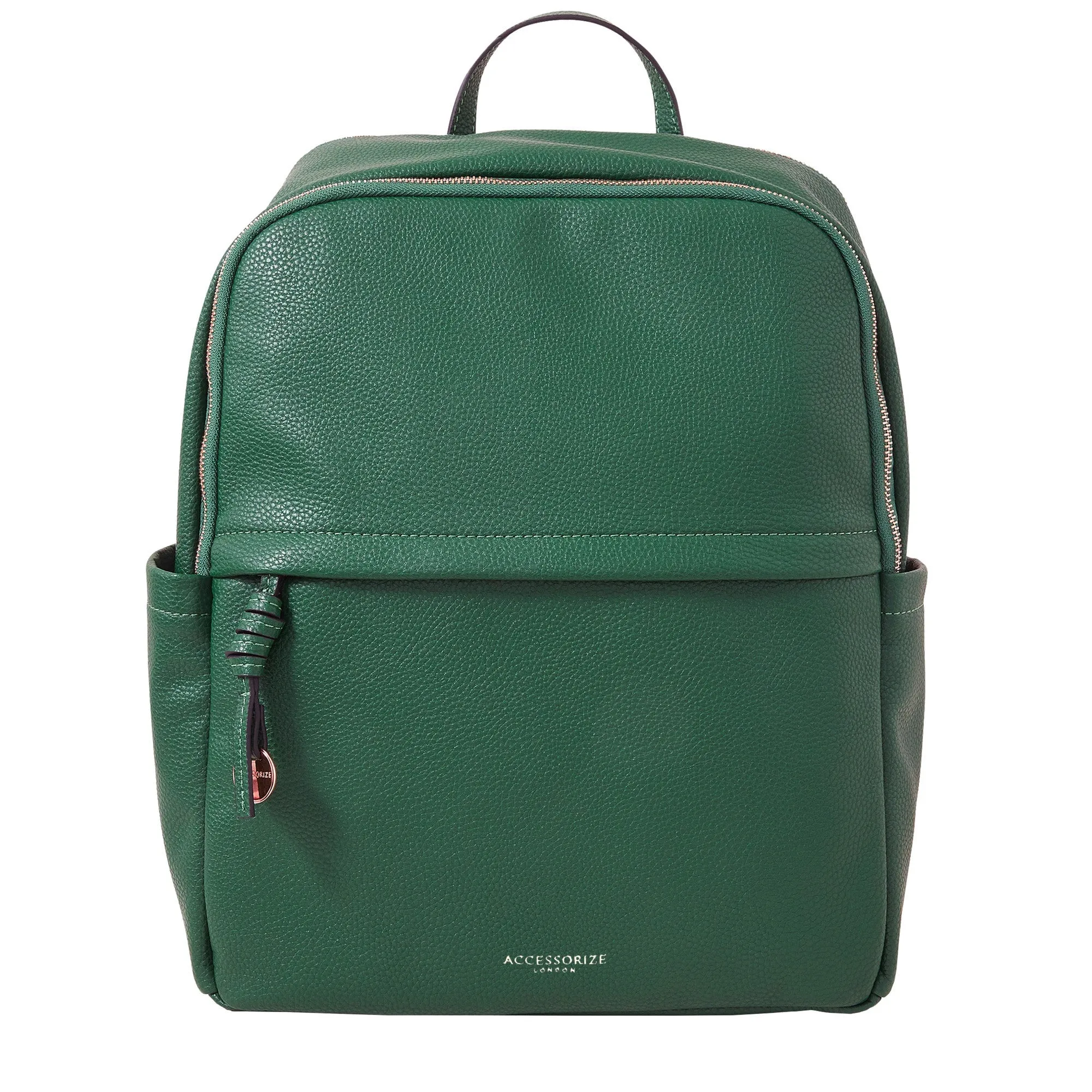 Accessorize London Women's Green Zip Around Backpack