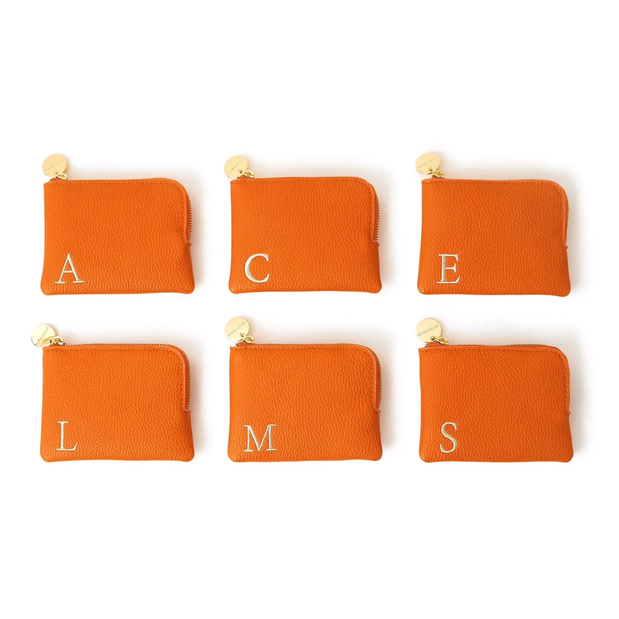 Accessorize London Women's Orange (A) Initial Coin Purse