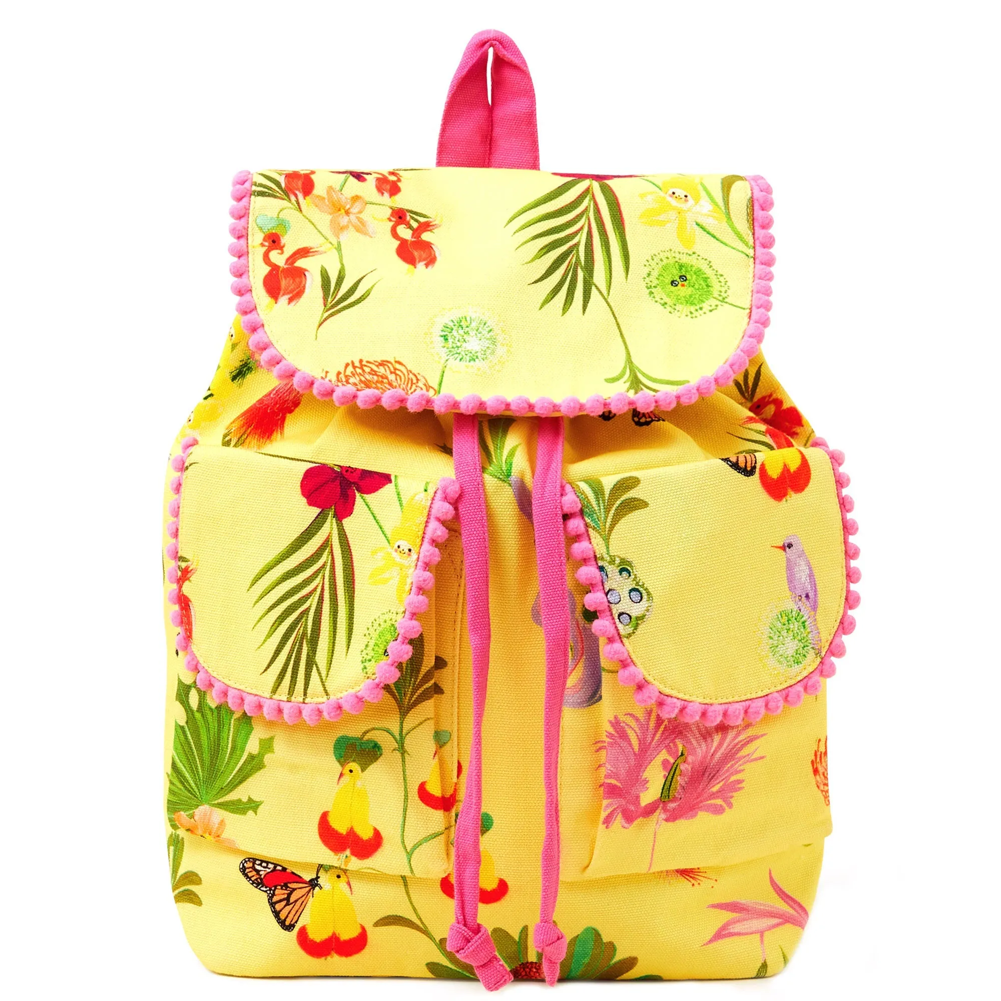 Accessorize London Yellow Floral Backpack