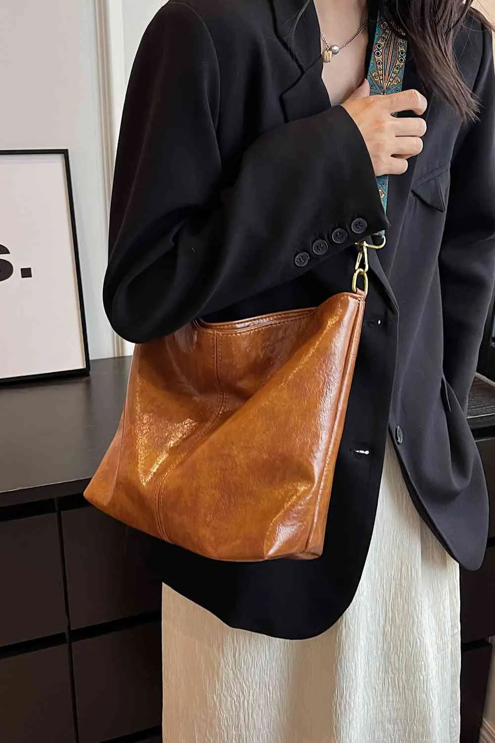 Adored PU Leather Shoulder Bag