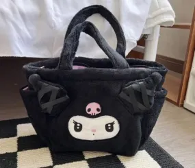 Bag - Kuromi Lolita Plush Shoulder Bag