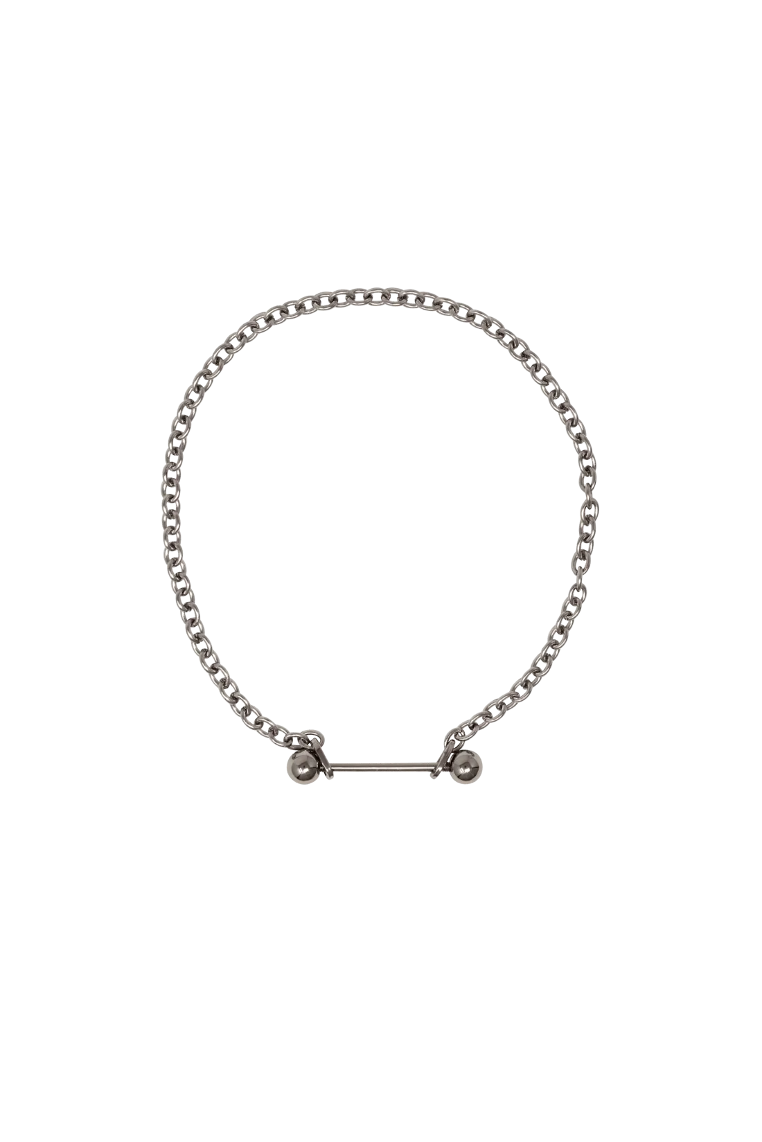 BARBELL PIERCING NARROW CHOKER