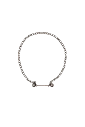 BARBELL PIERCING NARROW CHOKER