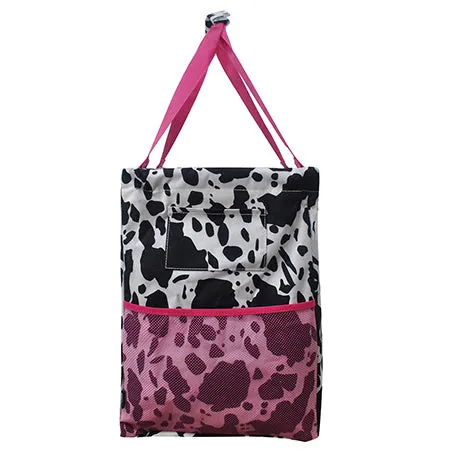 Black Cow Hot Pink NGIL Mega Shopping Utility Tote Bag