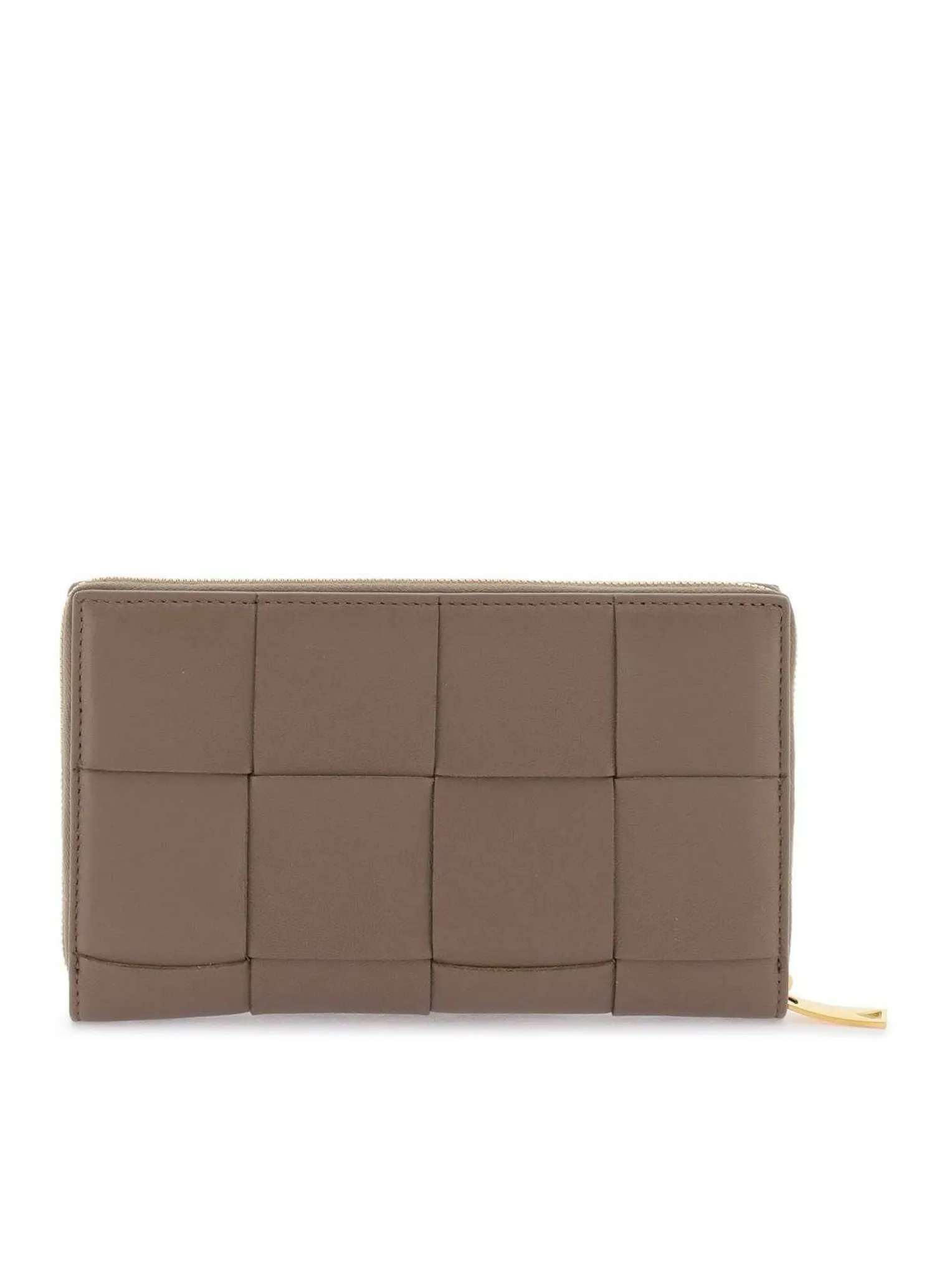 BOTTEGA VENETA TAUPE LEATHER WALLET