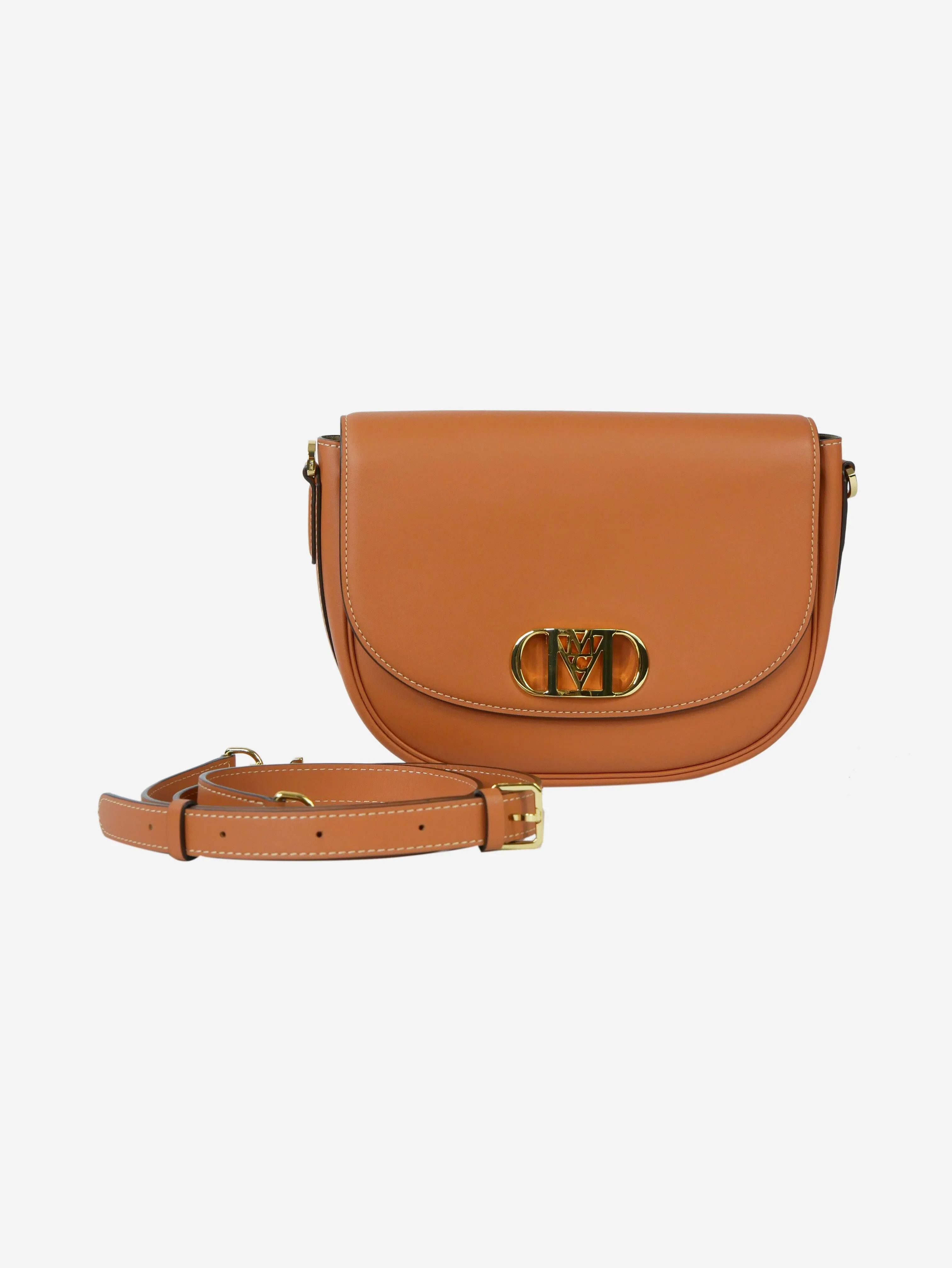 Brown Mode Travia small cross-body bag with gold hardware