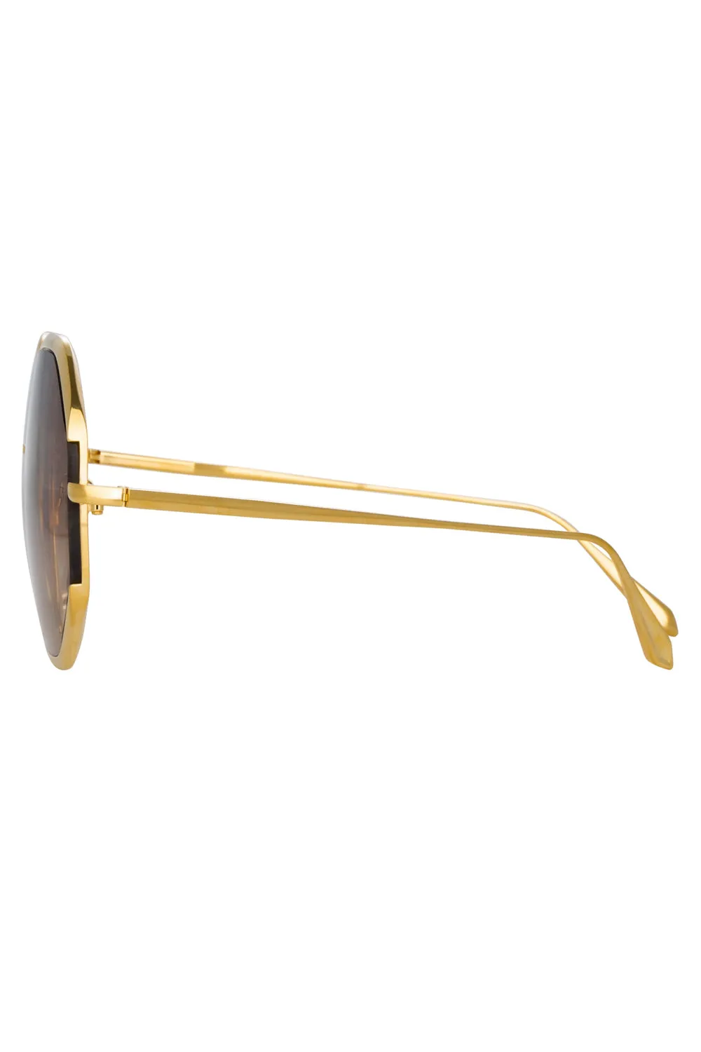 Camila Sunglasses in Yellow Gold