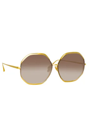 Camila Sunglasses in Yellow Gold