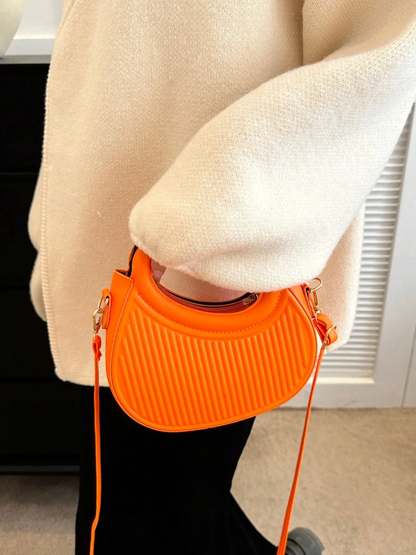 Candy Color Cross-Body Women's Handbag