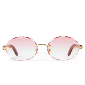 Cartier Eyewear Custom CT0052O-006 C Decor Rimless Sunglasses