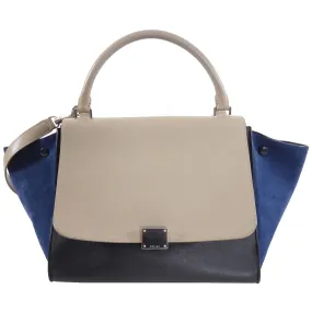 Celine Tricolor Trapeze Medium Two-Way Bag