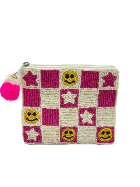 Coin Purse - SMILEY CHECKERBOARD