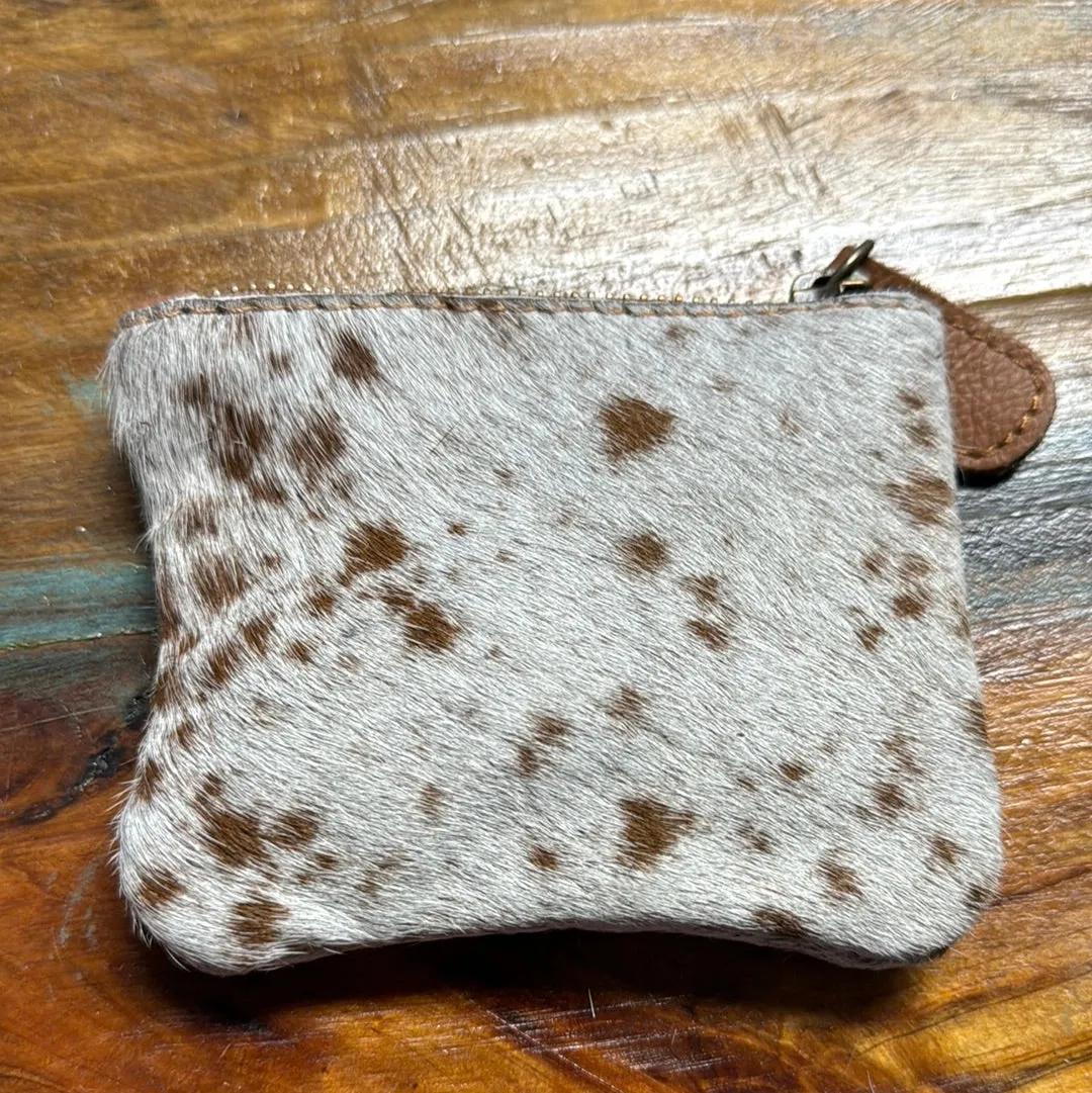 Cowhide Coin Purse