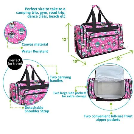 Disco Cowgirl NGIL Canvas 20 Duffle Bag