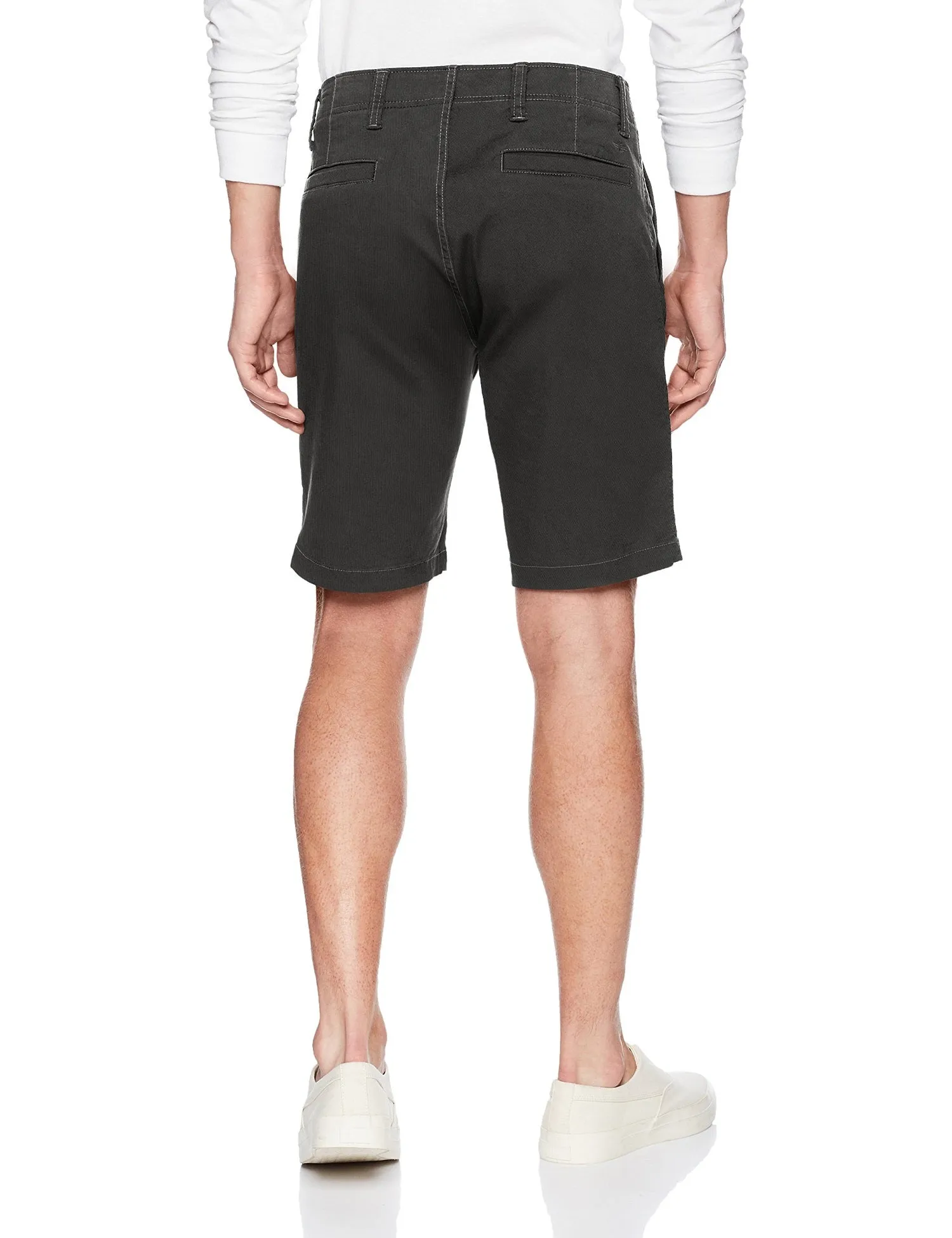 Dockers Men's Straight Fit Chino Smart 360 Stretch Shorts, Black, 33W