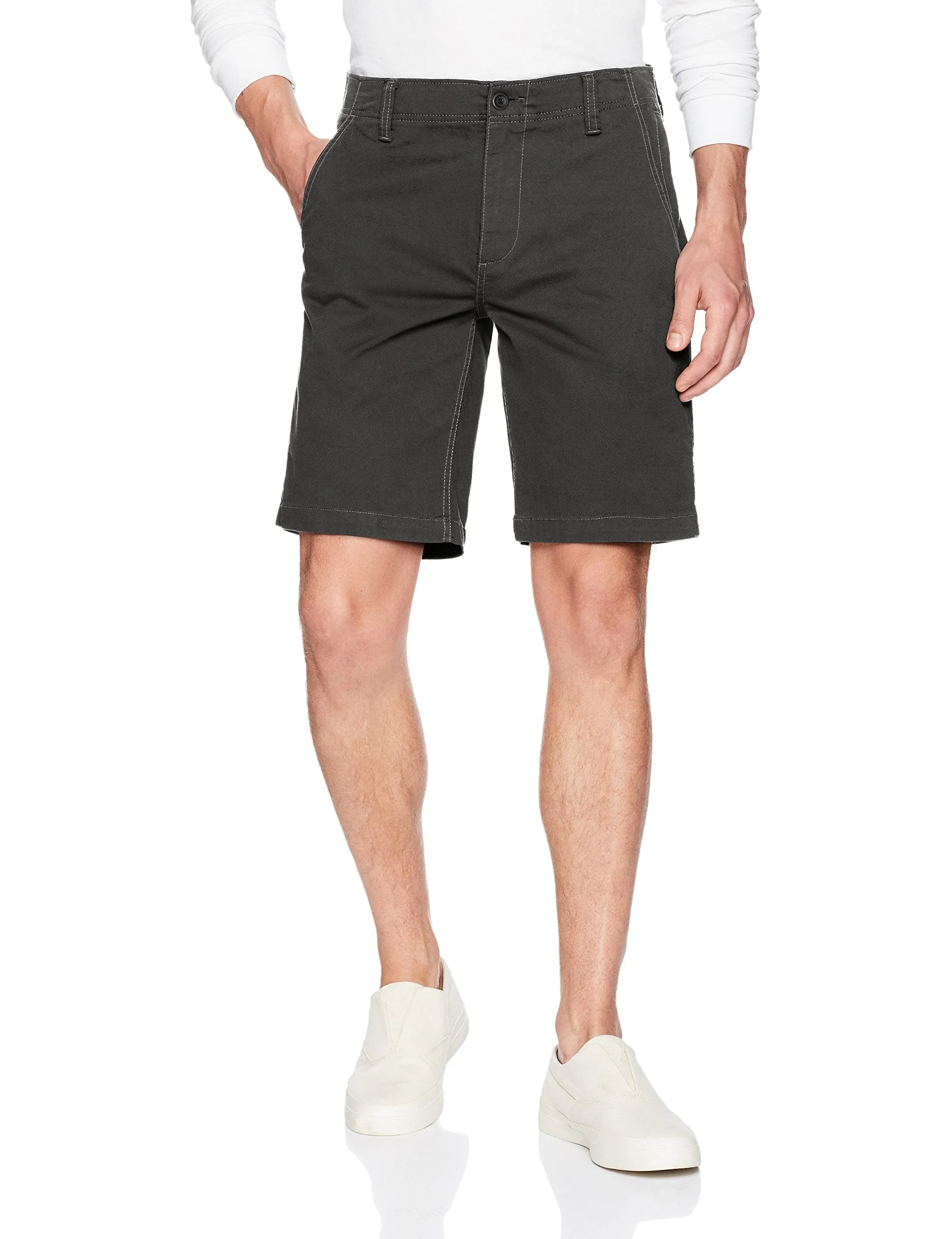 Dockers Men's Straight Fit Chino Smart 360 Stretch Shorts, Black, 33W