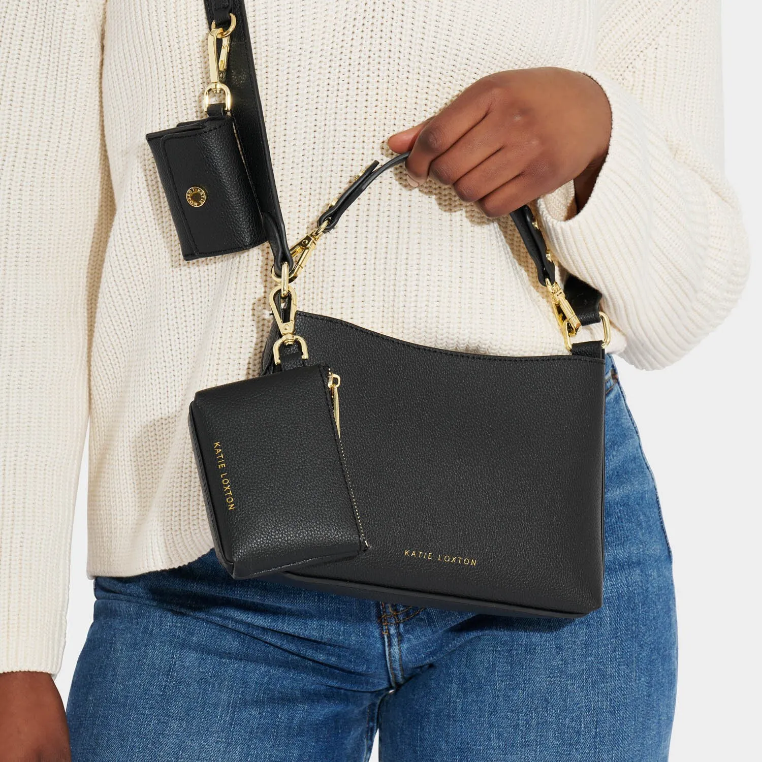 Evie Crossbody Bag in Black