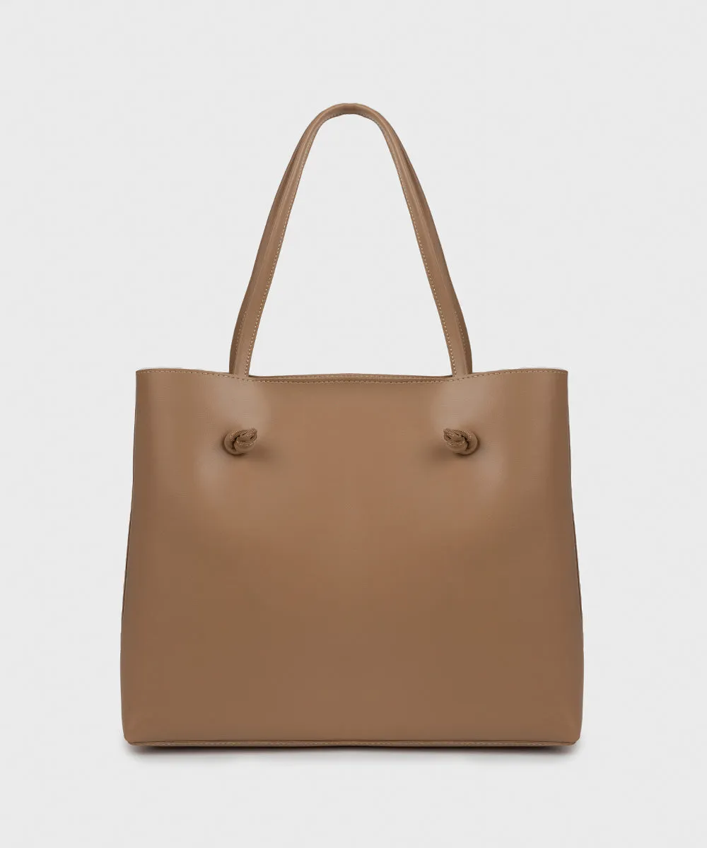 Faux Leather Tote Bag