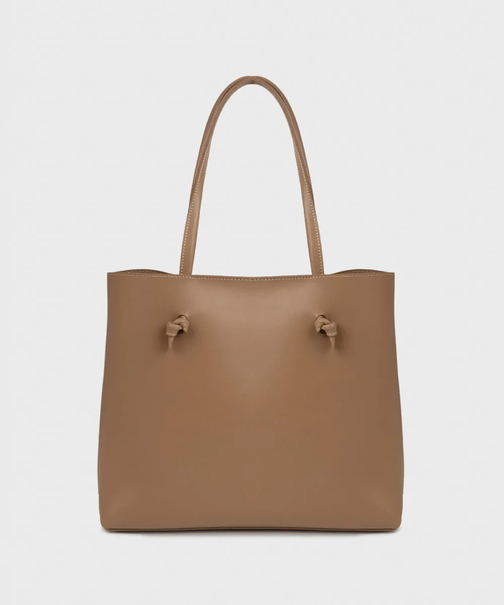 Faux Leather Tote Bag