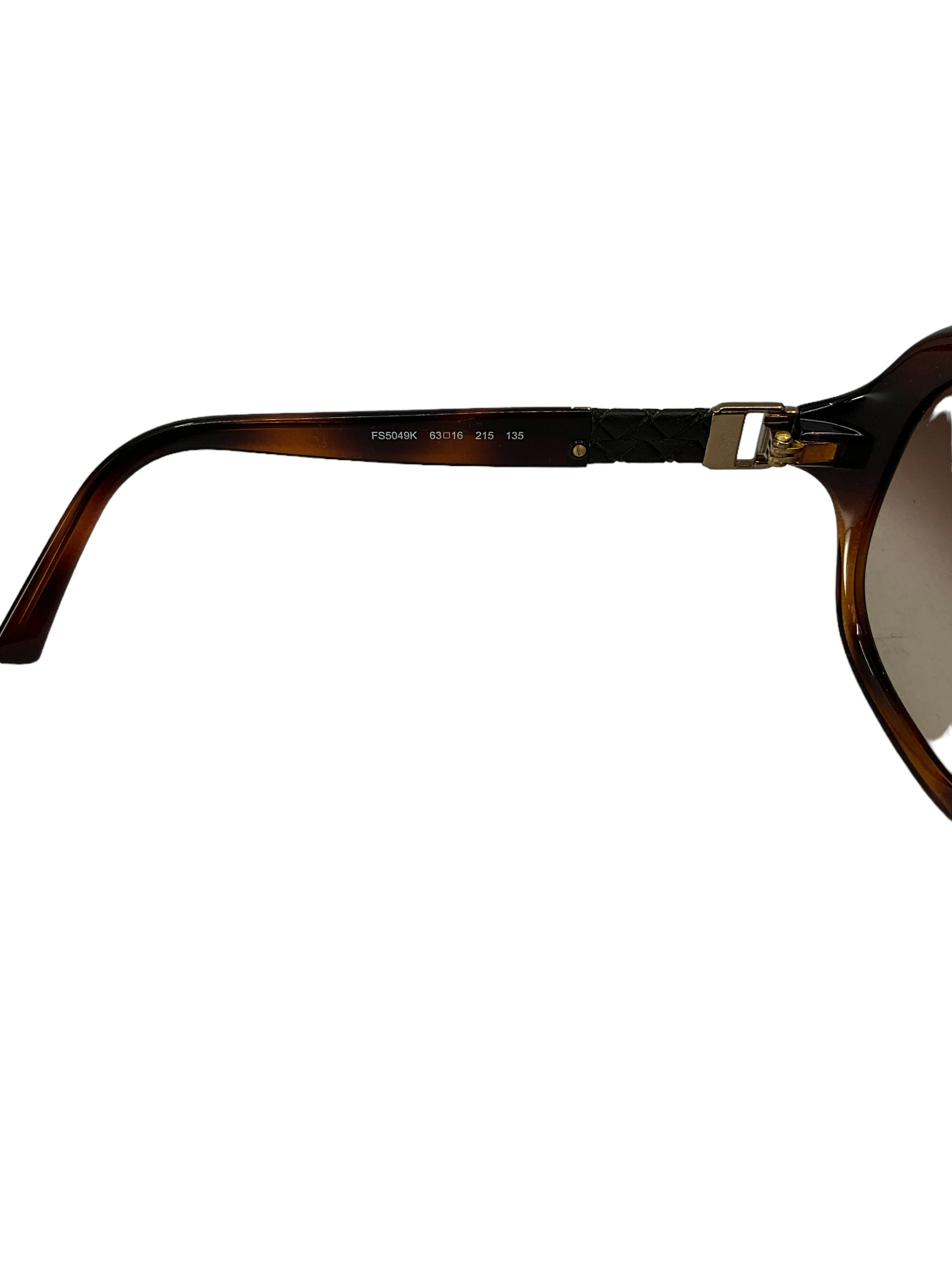 Fendi Brown And Leather Sunglasses