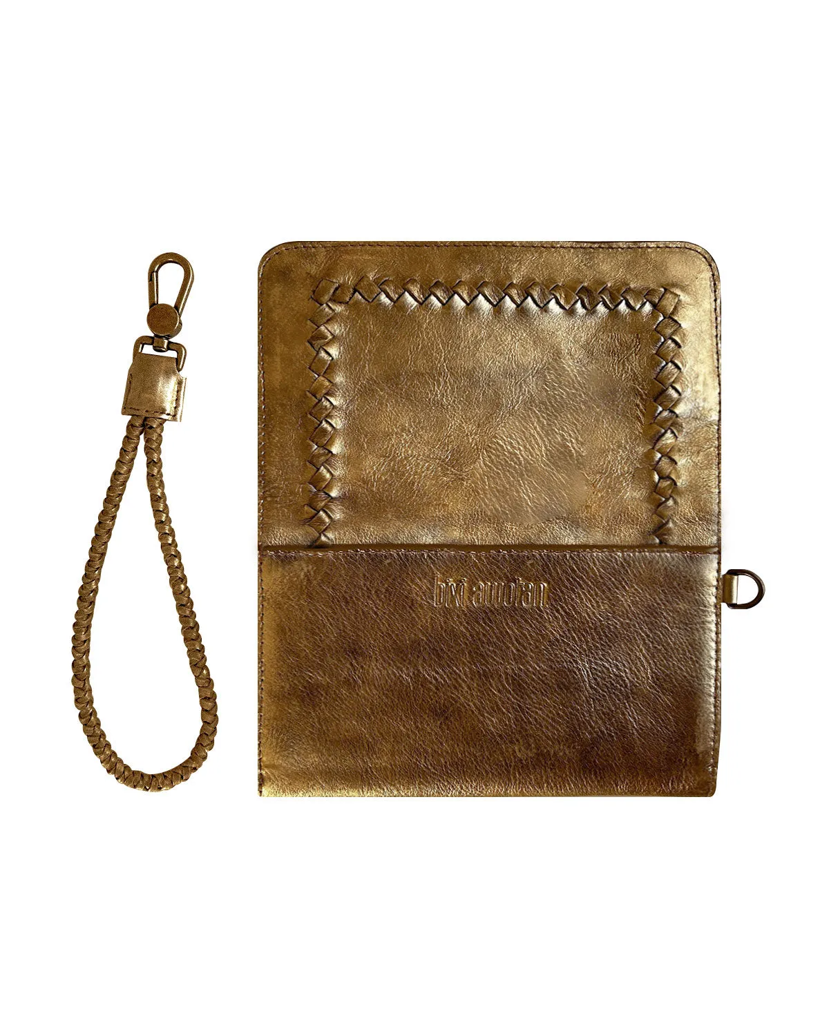 Gold Mila Bifold Leather Wallet