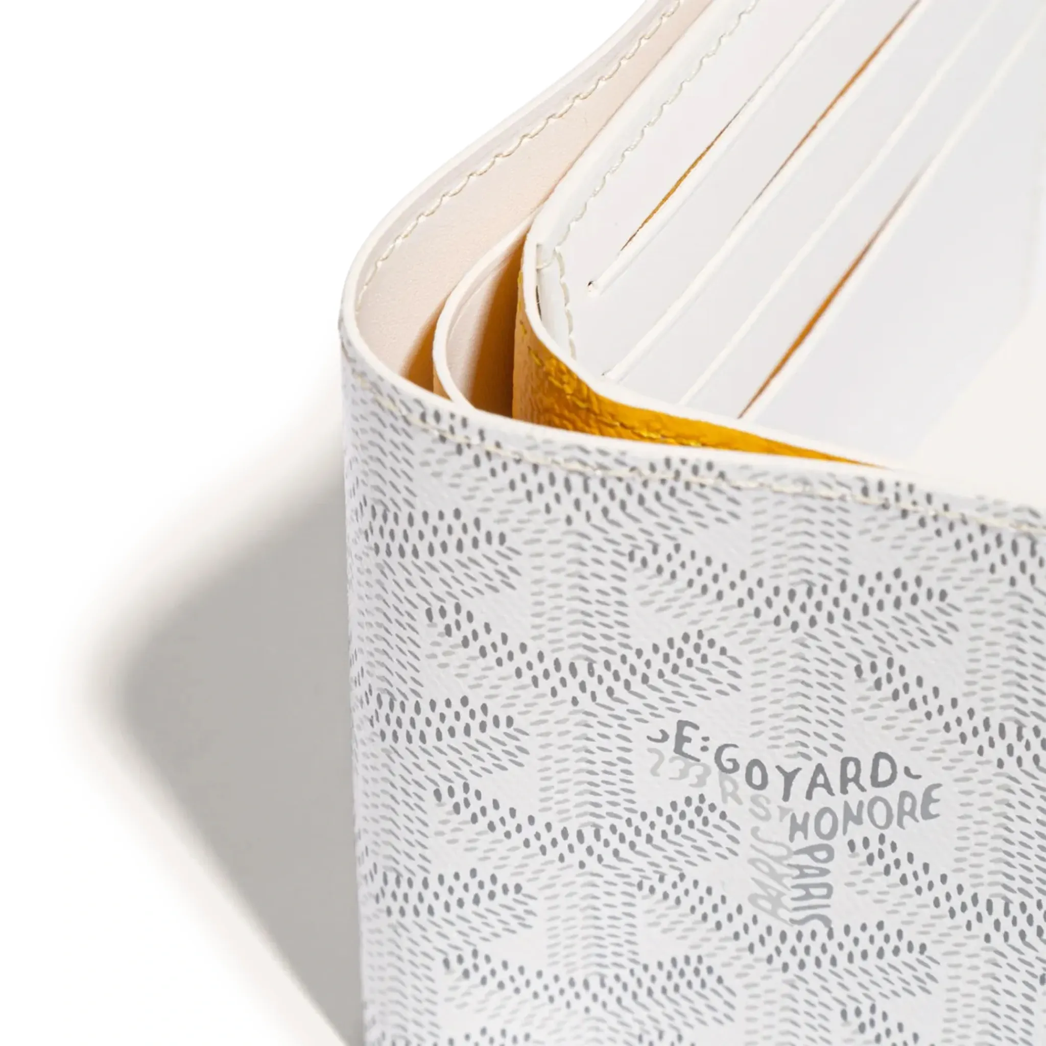 Goyard Victoire White Wallet