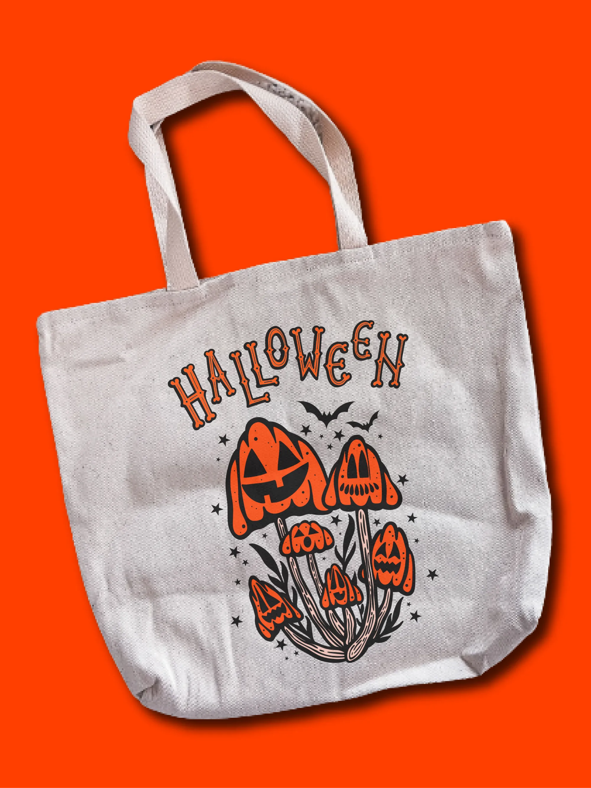 Halloween Mushrooms Tote Bag