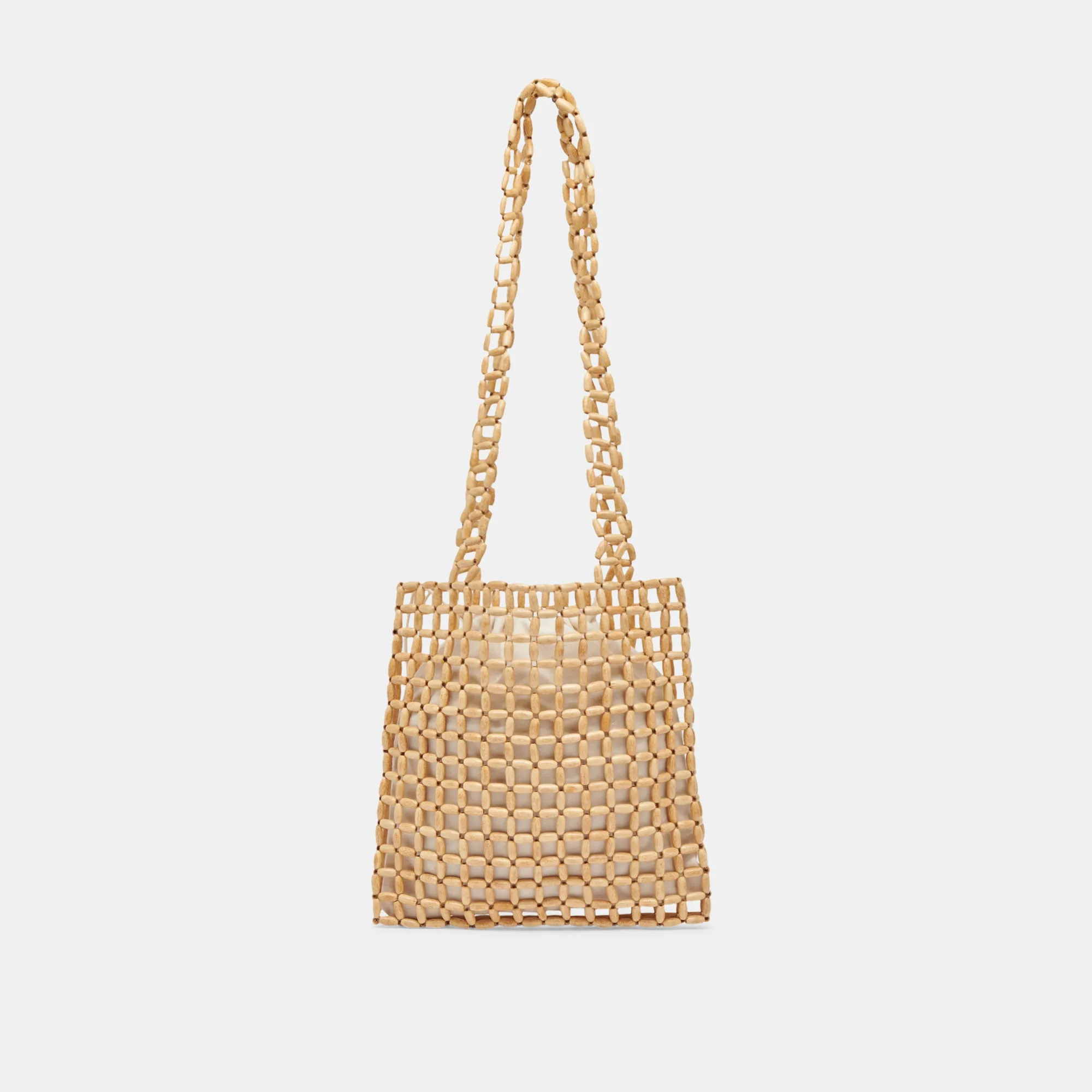 HANNAH SHOULDER BAG NATURAL WOOD