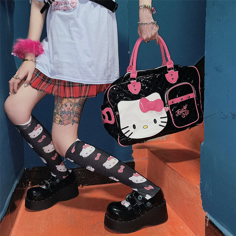 “HELLO KITTY”  PU HIGH-CAPACITY HANDBAG BY07289