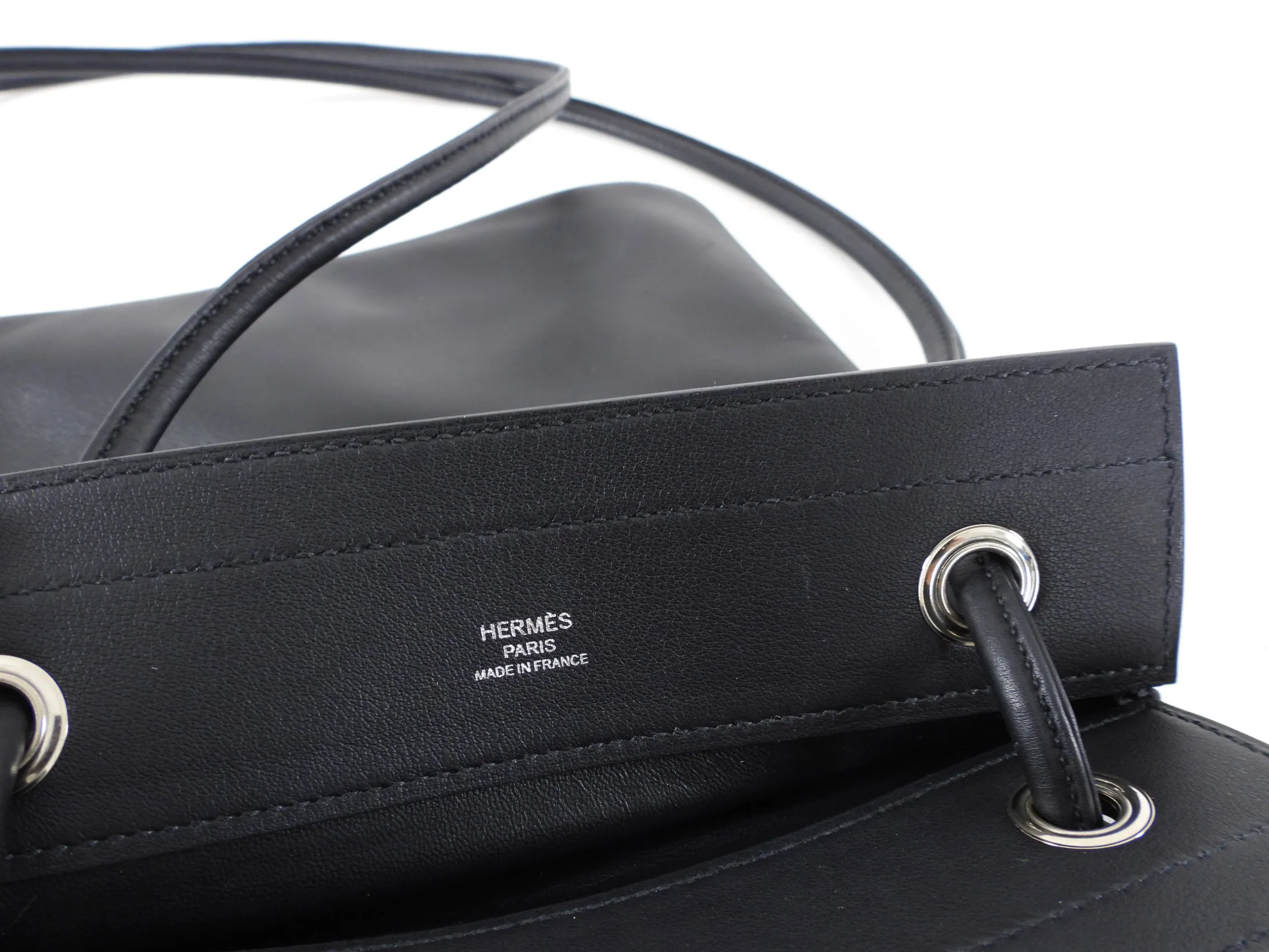 Hermes Black Swift Leather Aline Mini Shoulder Bag