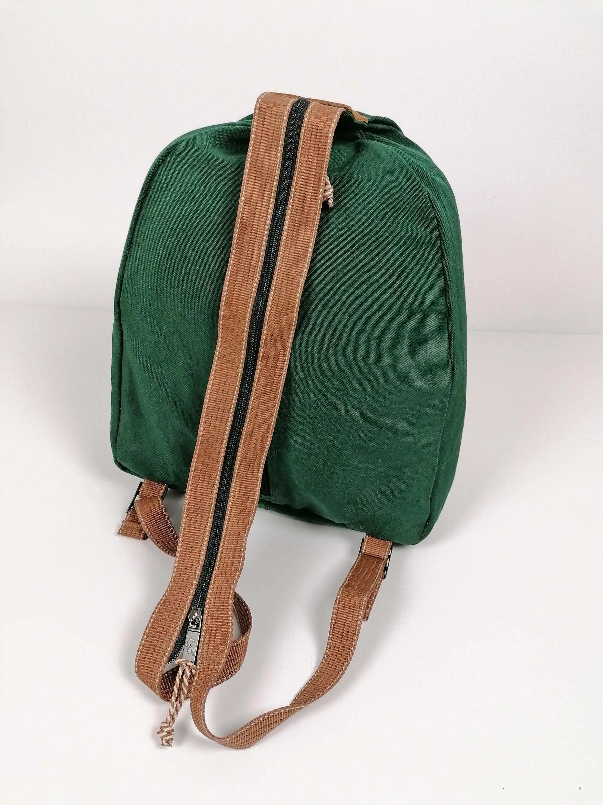 John F Woods Green Canvas Rucksack