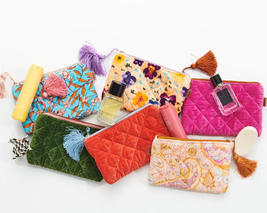 Kip & Co | Paisley Paradise Velvet Cosmetics Purse