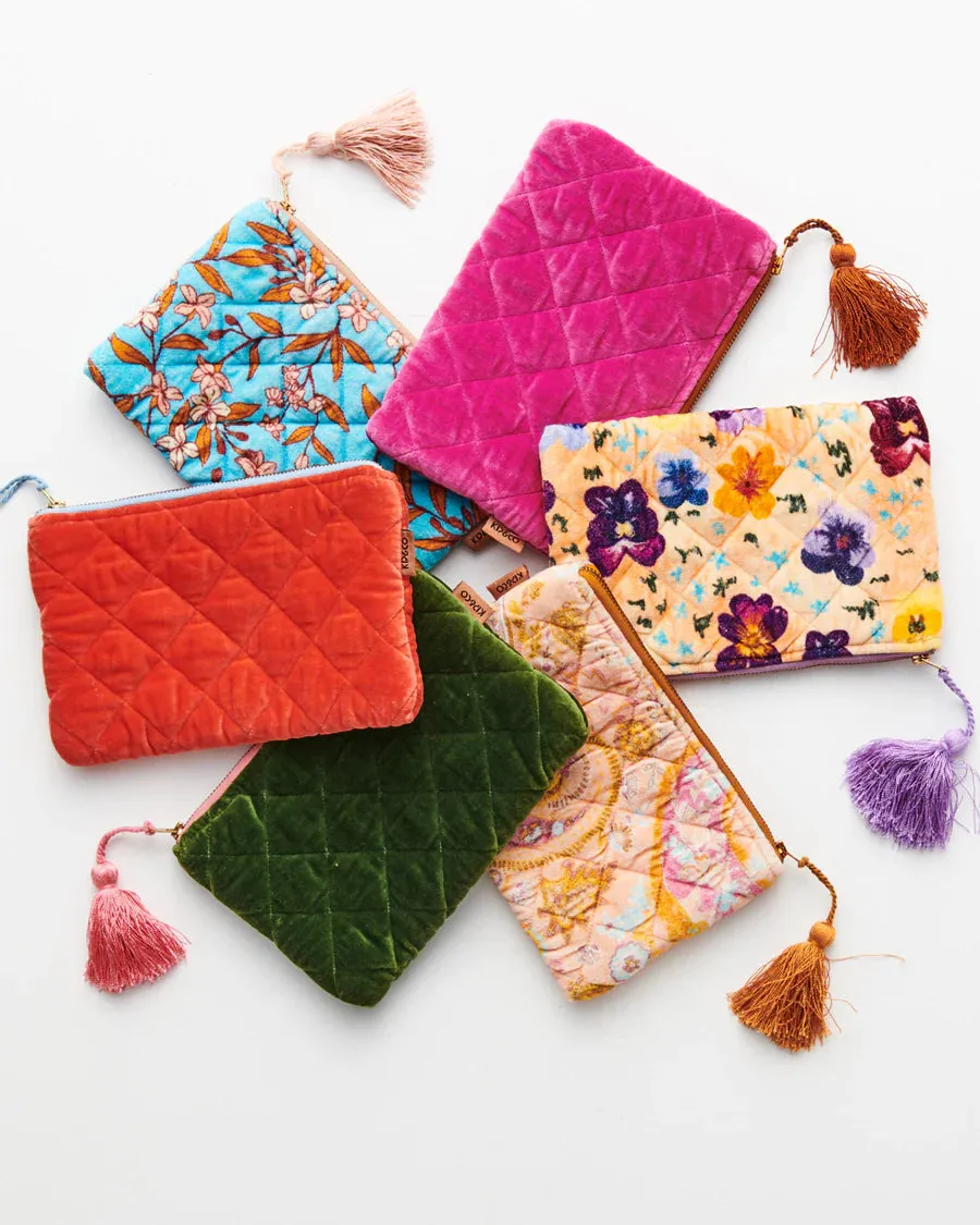 Kip & Co | Paisley Paradise Velvet Cosmetics Purse