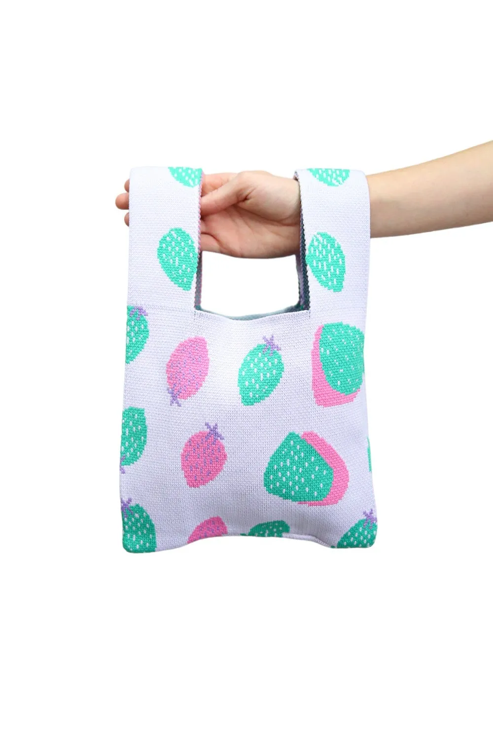 LE SAC BAG PURPLE WITH STRAWBERRIES