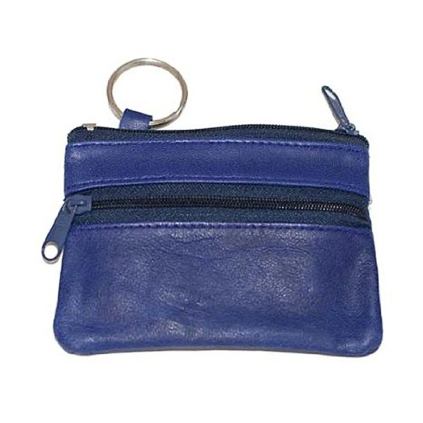 Leather Change Purse w/ Key Ring