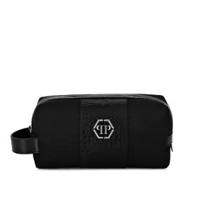 Logo-Plaque Zipped Wash Bag