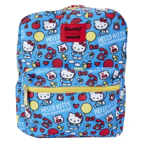 Loungefly Sanrio Hello Kitty 50th Anniversary Classic Allover Print Nylon Square Mini Backpack