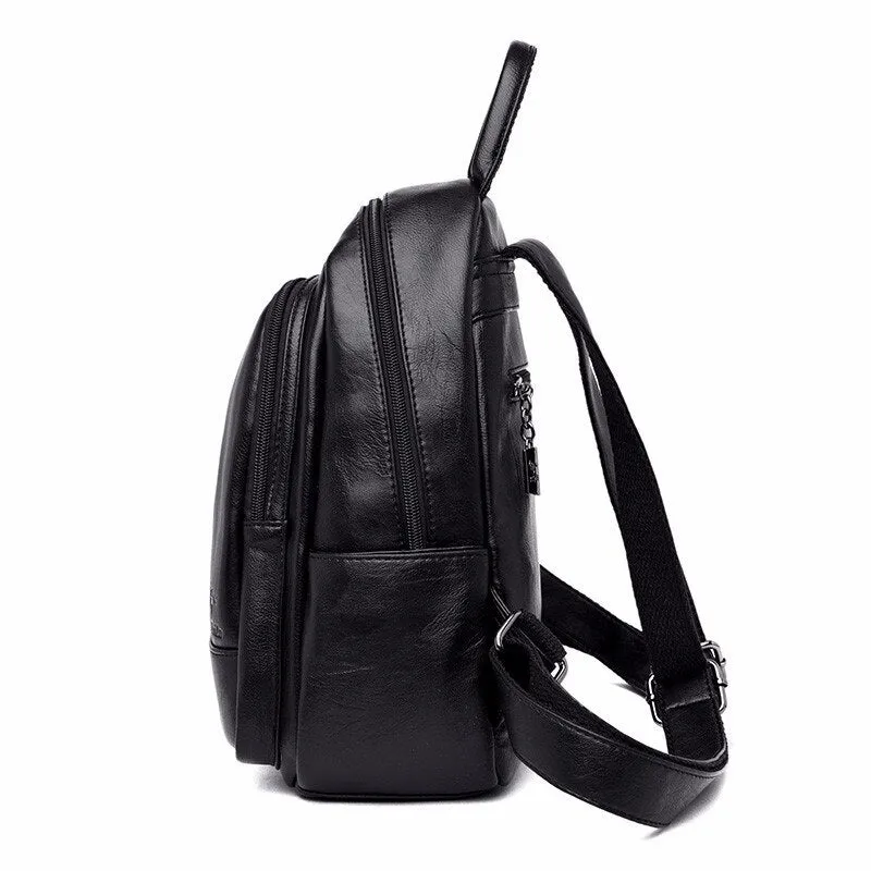 Luxury Designer Leather Rucksack and Travel Backpack