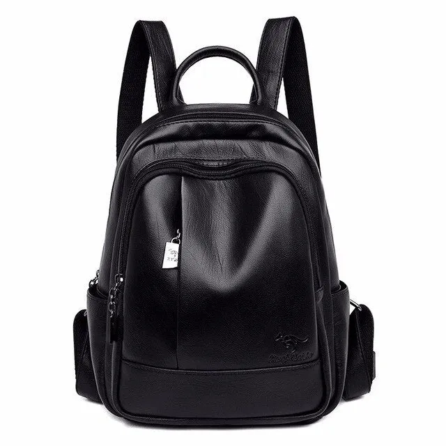 Luxury Designer Leather Rucksack and Travel Backpack