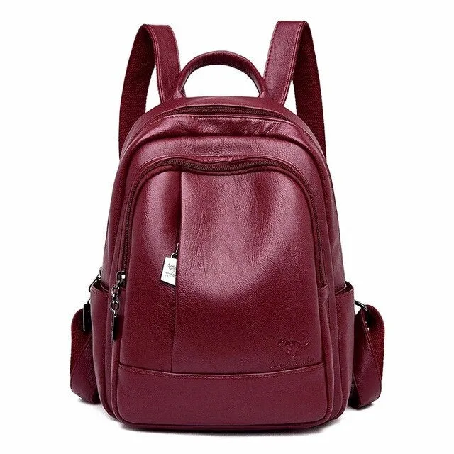 Luxury Designer Leather Rucksack and Travel Backpack