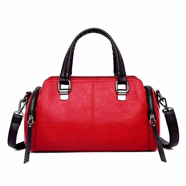 Luxury Vintage Casual Leather Tote Bag, Shoulder Bag and Handbag