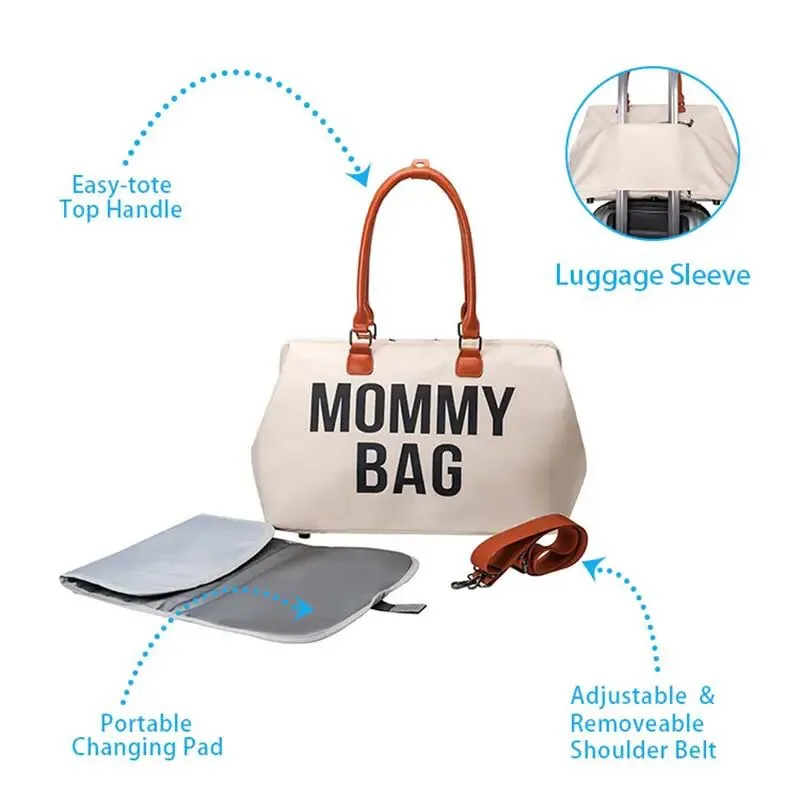 Mommy Bag Large Capacity Baby Diaper Bags Multifunction Mom Shoulder Handbag S4560099