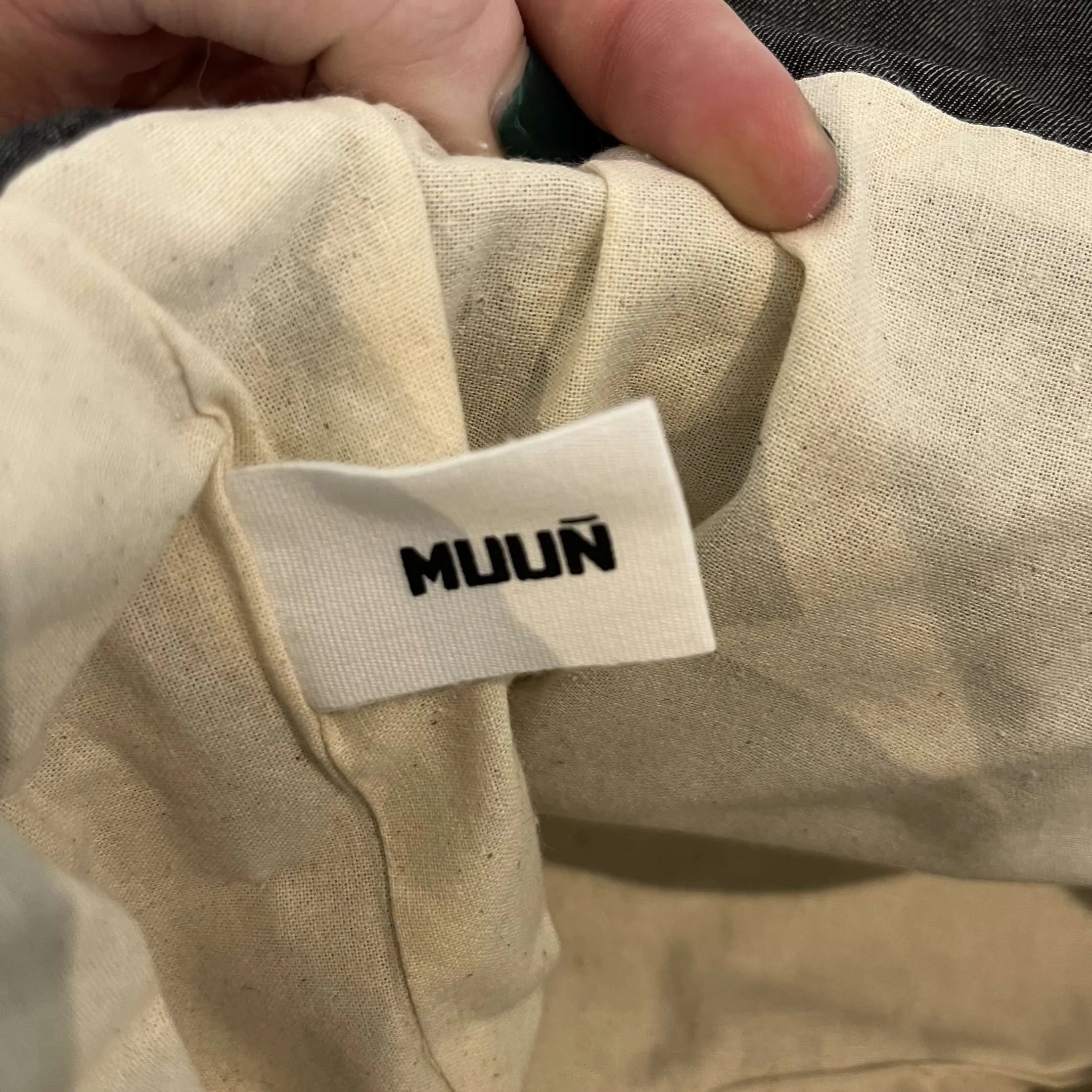 Muun Brand New Medium Lined Wicker Basket Bag